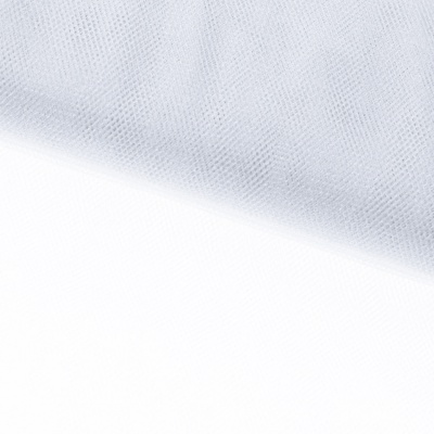 Трикотажное полотно Тюль Кристалл, 100% полиэфир, 16-01/белый, 15гр/м2, шир.160см. - купить в Хабаровске. Цена 129.70 руб.