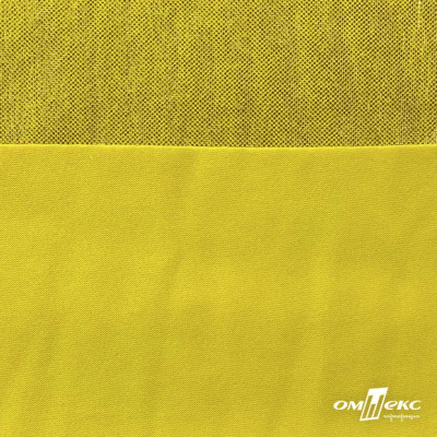 Трикотажное полотно голограмма, шир.140 см, #602 -жёлтый/жёлтый - купить в Хабаровске. Цена 385.88 руб.