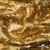 Трикотажное полотно, Сетка с пайетками,188 гр/м2, шир.140 см, цв.-тем.золото (#51) - купить в Хабаровске. Цена 505.15 руб.