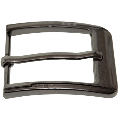 Пряжка металлическая для мужского ремня SC035#6 (шир.ремня 40 мм), цв.-тем.никель - купить в Хабаровске. Цена: 43.93 руб.