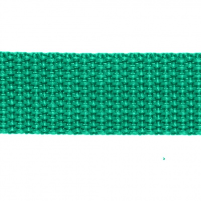 Стропа текстильная, шир. 25 мм (в нам. 50+/-1 ярд), цвет яр.зелёный - купить в Хабаровске. Цена: 397.52 руб.
