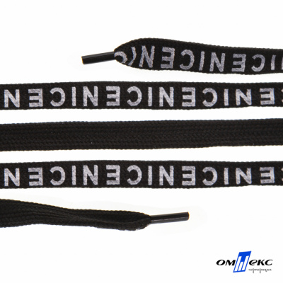 Шнурки #107-06, плоские 130 см, "СENICE" , цв.чёрный - купить в Хабаровске. Цена: 23.03 руб.