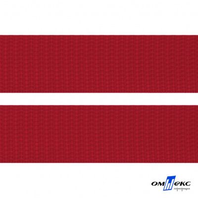 Красный - цв.171- Текстильная лента-стропа 550 гр/м2 ,100% пэ шир.50 мм (боб.50+/-1 м) - купить в Хабаровске. Цена: 797.67 руб.