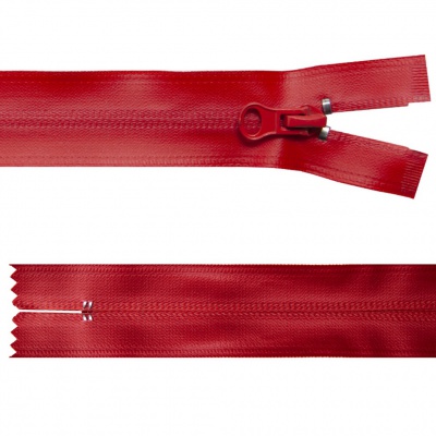 Молния водонепроницаемая PVC Т-7, 20 см, неразъемная, цвет (820)-красный - купить в Хабаровске. Цена: 21.56 руб.