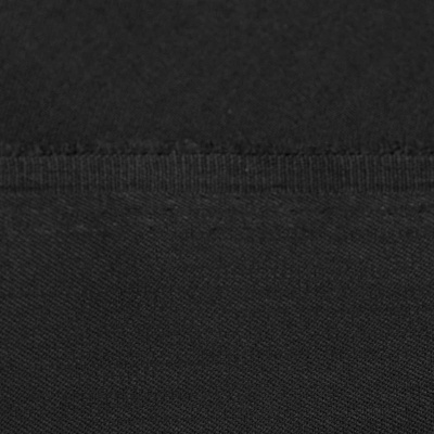 Костюмная ткань с вискозой "Рошель", 250 гр/м2, шир.150см, цвет чёрный - купить в Хабаровске. Цена 438.12 руб.