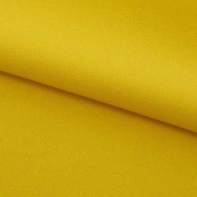 Креп стрейч Амузен 14-0756, 85 гр/м2, шир.150см, цвет жёлтый - купить в Хабаровске. Цена 194.07 руб.