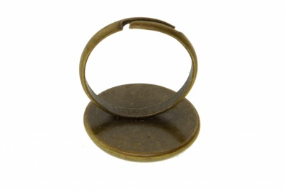 Заготовка для рукоделия металлическая фигурная для кольца 15мм - купить в Хабаровске. Цена: 7.44 руб.