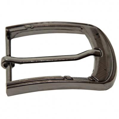 Пряжка металлическая для мужского ремня SC035#3 (шир.ремня 40 мм), цв.-тем.никель - купить в Хабаровске. Цена: 43.93 руб.