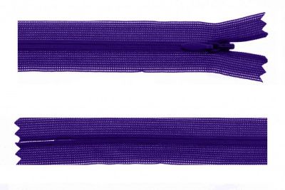 Молния потайная Т3 866, 50 см, капрон, цвет фиолетовый - купить в Хабаровске. Цена: 8.62 руб.