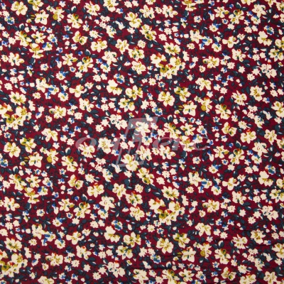 Плательная ткань "Софи" 5.1, 75 гр/м2, шир.150 см, принт растительный - купить в Хабаровске. Цена 243.96 руб.