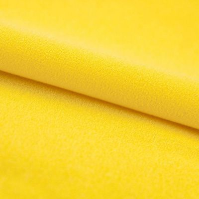 Креп стрейч Амузен 12-0752, 85 гр/м2, шир.150см, цвет жёлтый - купить в Хабаровске. Цена 194.07 руб.