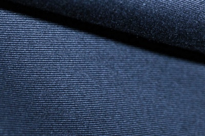 Ткань костюмная 8874/3, цвет темно-синий, 100% полиэфир - купить в Хабаровске. Цена 433.60 руб.