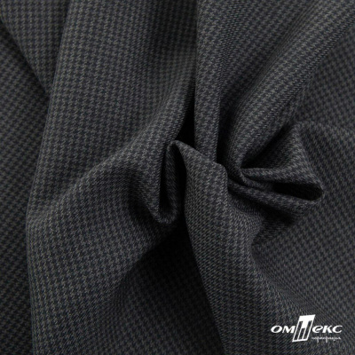 Ткань костюмная Пье-де-пуль 24013, 210 гр/м2, шир.150см, цвет т.серый - купить в Хабаровске. Цена 334.18 руб.