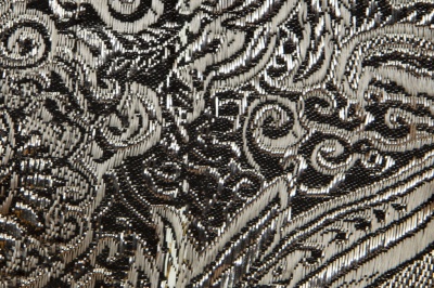Ткань костюмная жаккард №11, 140 гр/м2, шир.150см, цвет тем.серебро - купить в Хабаровске. Цена 383.29 руб.