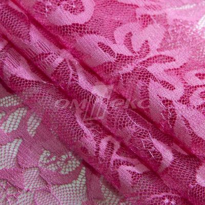 Кружевное полотно стрейч XD-WINE, 100 гр/м2, шир.150см, цвет розовый - купить в Хабаровске. Цена 1 851.10 руб.