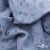 Ткань Муслин принт, 100% хлопок, 125 гр/м2, шир. 140 см, #2308 цв. 69 серо-голубой с цветком - купить в Хабаровске. Цена 413.11 руб.