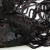 Трикотажное полотно с пайетками, шир.130 см, #311-бахрома чёрная - купить в Хабаровске. Цена 1 183.35 руб.