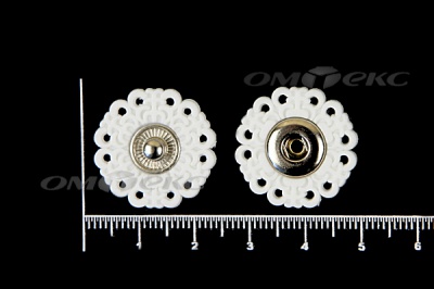 Кнопки пришивные №6 S20мм пластиковые белые - купить в Хабаровске. Цена: 9.88 руб.