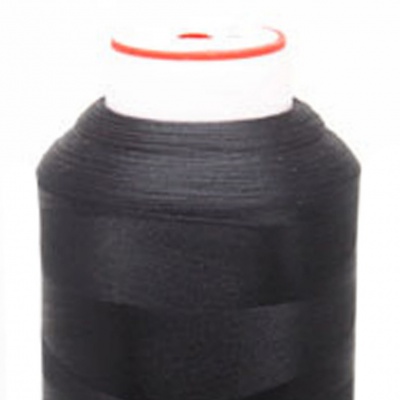 Нитки текстурированные некручёные, намот. 5 000 м, цвет чёрный - купить в Хабаровске. Цена: 70.43 руб.