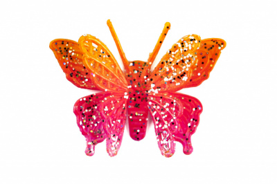 Бабочка декоративная пластиковая #10 - купить в Хабаровске. Цена: 7.09 руб.