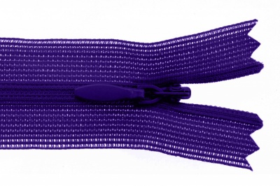 Молния потайная Т3 866, 20 см, капрон, цвет фиолетовый - купить в Хабаровске. Цена: 5.27 руб.