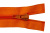 Спиральная молния Т5 849, 75 см, автомат, цвет оранжевый - купить в Хабаровске. Цена: 16.28 руб.
