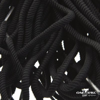 Шнурки #106-09, круглые 130 см, цв.чёрный - купить в Хабаровске. Цена: 21.92 руб.