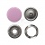 Кнопка рубашечная (закрытая) 9,5мм - эмаль, цв.003 - розовый - купить в Хабаровске. Цена: 5.74 руб.