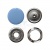 Кнопка рубашечная (закрытая) 9,5мм - эмаль, цв.182 - св.голубой - купить в Хабаровске. Цена: 5.74 руб.