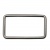 Рамка металлическая прямоугольная, 40 х 15 мм- тём.никель - купить в Хабаровске. Цена: 4.60 руб.