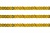 Пайетки "ОмТекс" на нитях, SILVER SHINING, 6 мм F / упак.91+/-1м, цв. 48 - золото - купить в Хабаровске. Цена: 356.19 руб.