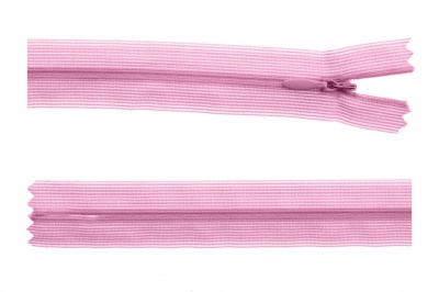 Молния потайная Т3 513, 60 см, капрон, цвет св.розовый - купить в Хабаровске. Цена: 10.13 руб.