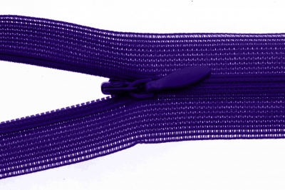 Молния потайная Т3 866, 20 см, капрон, цвет фиолетовый - купить в Хабаровске. Цена: 5.27 руб.