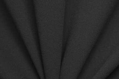 Костюмная ткань с вискозой "Бриджит", 210 гр/м2, шир.150см, цвет чёрный - купить в Хабаровске. Цена 564.96 руб.