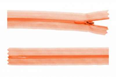 Молния потайная Т3 849, 20 см, капрон, цвет оранжевый - купить в Хабаровске. Цена: 5.12 руб.