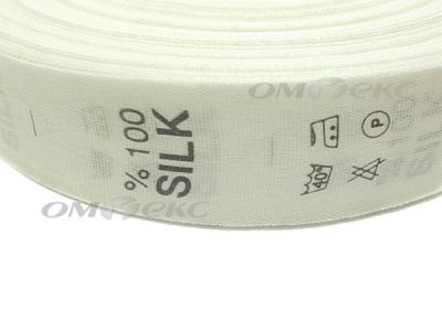 Состав и уход за тк.100% Silk (1000 шт) - купить в Хабаровске. Цена: 520.46 руб.