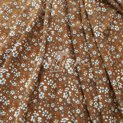 Плательная ткань "Фламенко" 11.1, 80 гр/м2, шир.150 см, принт растительный - купить в Хабаровске. Цена 239.03 руб.